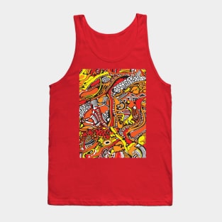 autumn tree pattern Tank Top